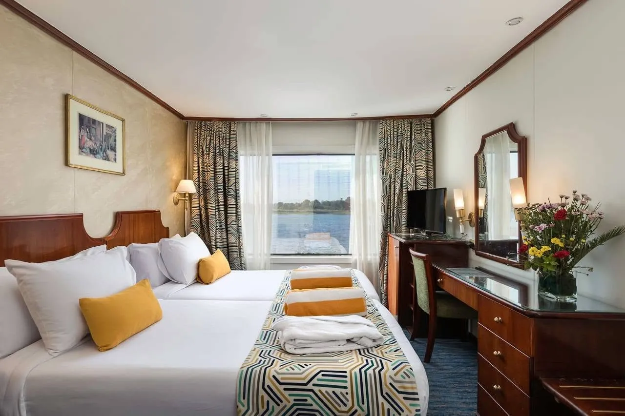 Cabin aboard the Radamis II Nile Cruise Nile cruise